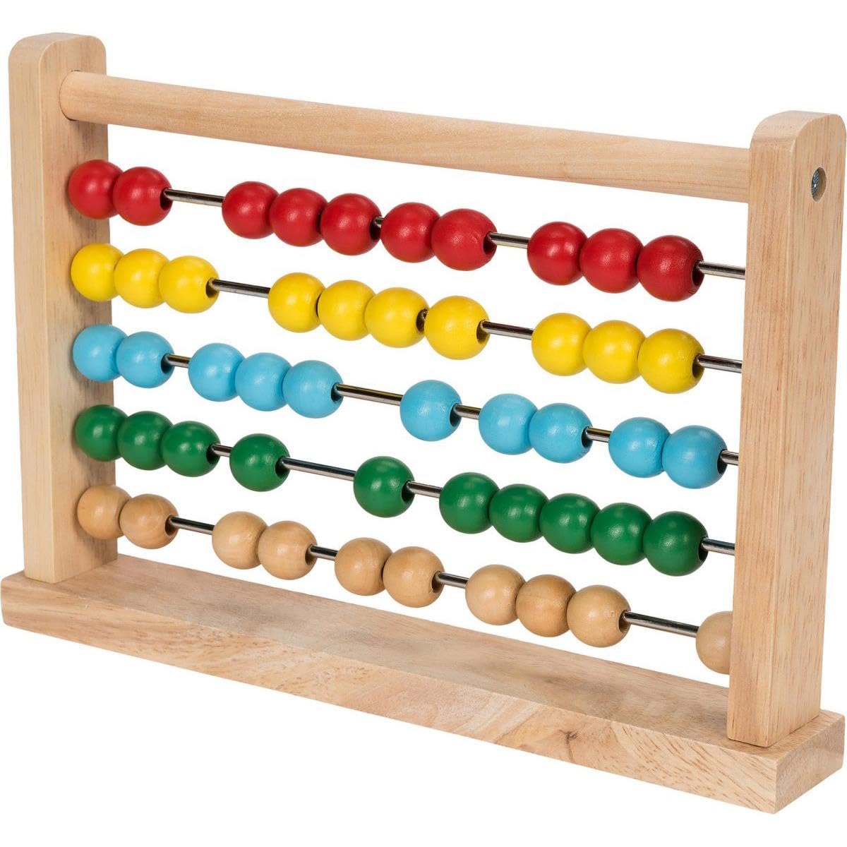 Wooden Bead Abacus Counting Number Frame Learning Maths Toy Made of Real Wood