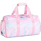 Dance Bag Girls Duffle Bags Teen Sports Gym Bag Weekender Sleepover Overnight Bags with Shoe Compartment and Wet Pocket