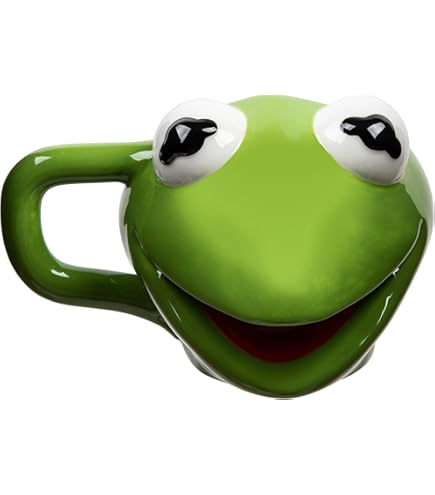 Tasse Grenouille Geeki Tikis The Muppets Tasse En Céramique Motif Animal | Gobelet à Cocktail Pour Liqueur Et Boissons | Capacité : 325 Ml Mug Moche