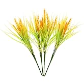 ABOOFAN 4 Pcs Artificial Wheat Stalks Simulated Wheat Ears for Rustic Farmhouse Home Decor Centerpiece Arrangement