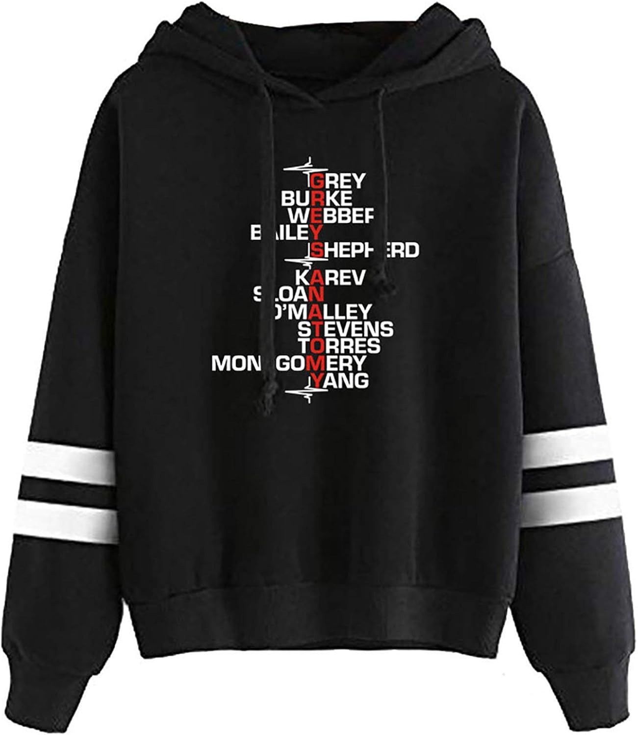 YLWX Sweater Hooded Grey's Anatomy Hoodies Unisex Long Sleeve