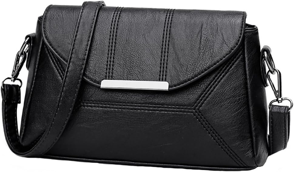 HshDUti Women Vintage Single Strap Crossbody Bag,Faux Leather Girls Shoulder Bag,Female Handbag Gift