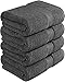 Utopia Towels Premium Bath Towels, 4 Pack, 700 GSM Towels, Grey