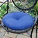 Greendale Home Fashions 15-Inch Round Indoor/Outdoor Bistro Chair Cushion, Marine Blue, Set of 2