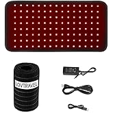 LOVTRAVEL New 660nm LED Red Light and 850nm Near Infrared Light Therapy Devices Large Pads Wearable Wrap for Pain