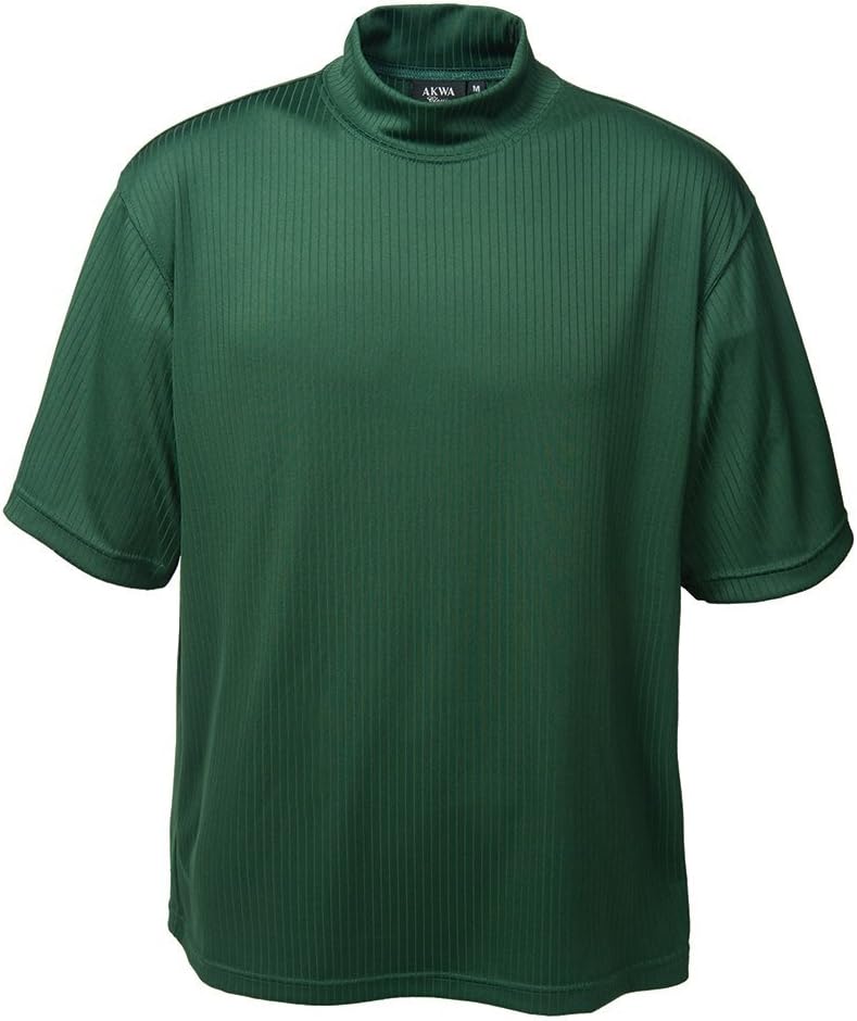 Men's Short Sleeve Dry Wicking Mock Turtleneck T-Shirt Shirt Made in USA