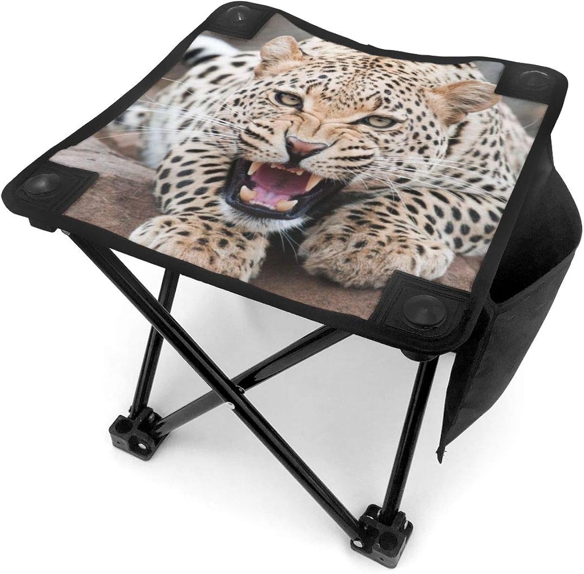 Amazon.com: Leopard Grin Predator Beast Wildlife Camping Stool Folding