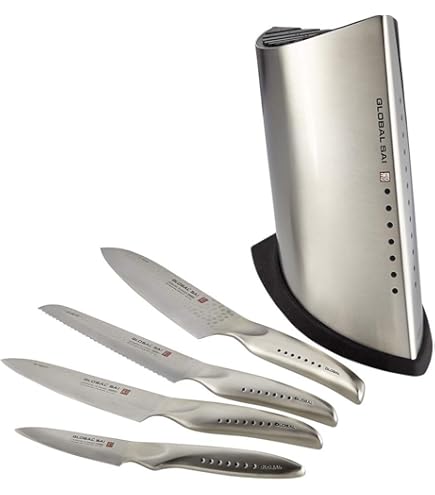 Amazon.com: Global 5 piece Ikasu Knife Block Set