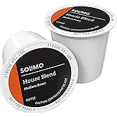 Amazon Brand - Solimo Medium Dark Roast Coffee Pods, House Blend, Compatible with Keurig 2.0 K-Cup Brewers, 100 Count