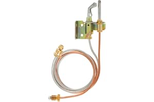 ETERMETA Water Heater Pilot Assembly for Tubing Lp Propane Gas, Universal Pilot Assembly for 24-inch Gas Furnaces Boilers Water Heater Replacement Parts, Includes Pilot Thermocouple and Tubing