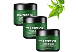2026 New Tea Tree Oil Foot Cream, Tea Tree Foot Moisturizer for Dry Cracked Heels and Feet, Soften & Renew Dry, Rough Feet (2