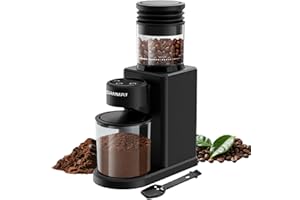 KIRAINAFLY Conical Burr Coffee Grinder, Electric Coffee Bean Grinder with 25 Precise Grind Settings for Espresso/Drip/French 