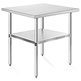 KUTLER Stainless Steel Table 24 x 30 Inches, NSF