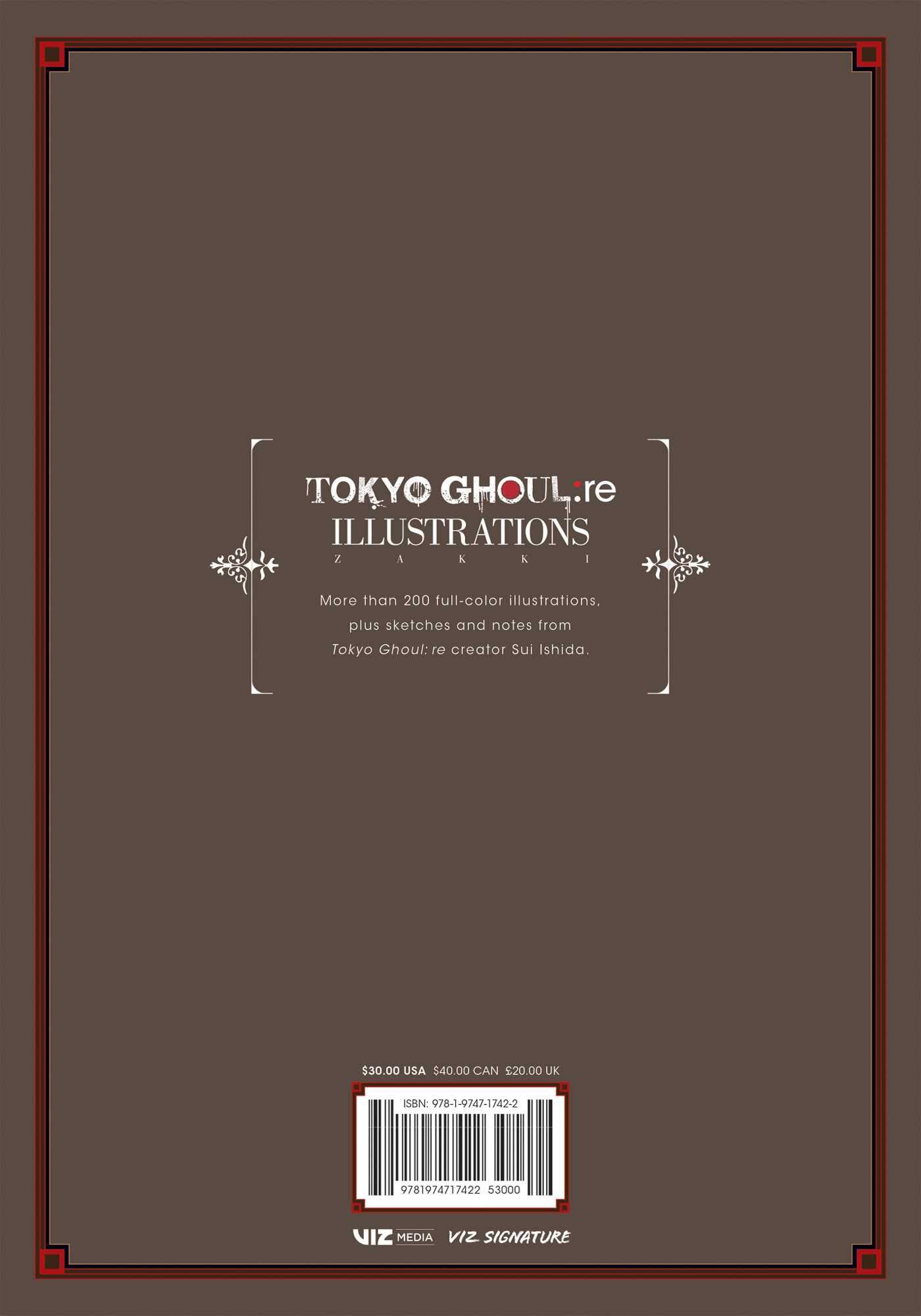 Tokyo Ghoul:re Illustrations: zakki Tokyo Ghoul:re Illustrations: zakki Hardcover