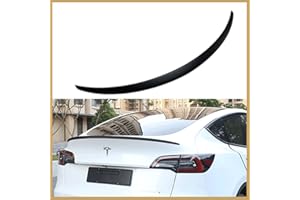 AOSKonology BestEvMod for Tesla Model Y Rear Spoiler Wings ABS for 2020-2024 Tesla Model Y Rear Trunk Spoiler Lip Tail Wing Rear Trunk Lid (OEM Spoiler, Matt Black)