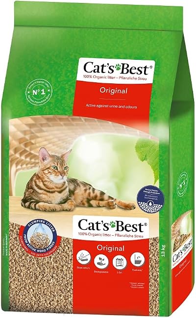 Cat's Best Okoplus Wood Litter Clumping 17.2 kg 40 Ltr