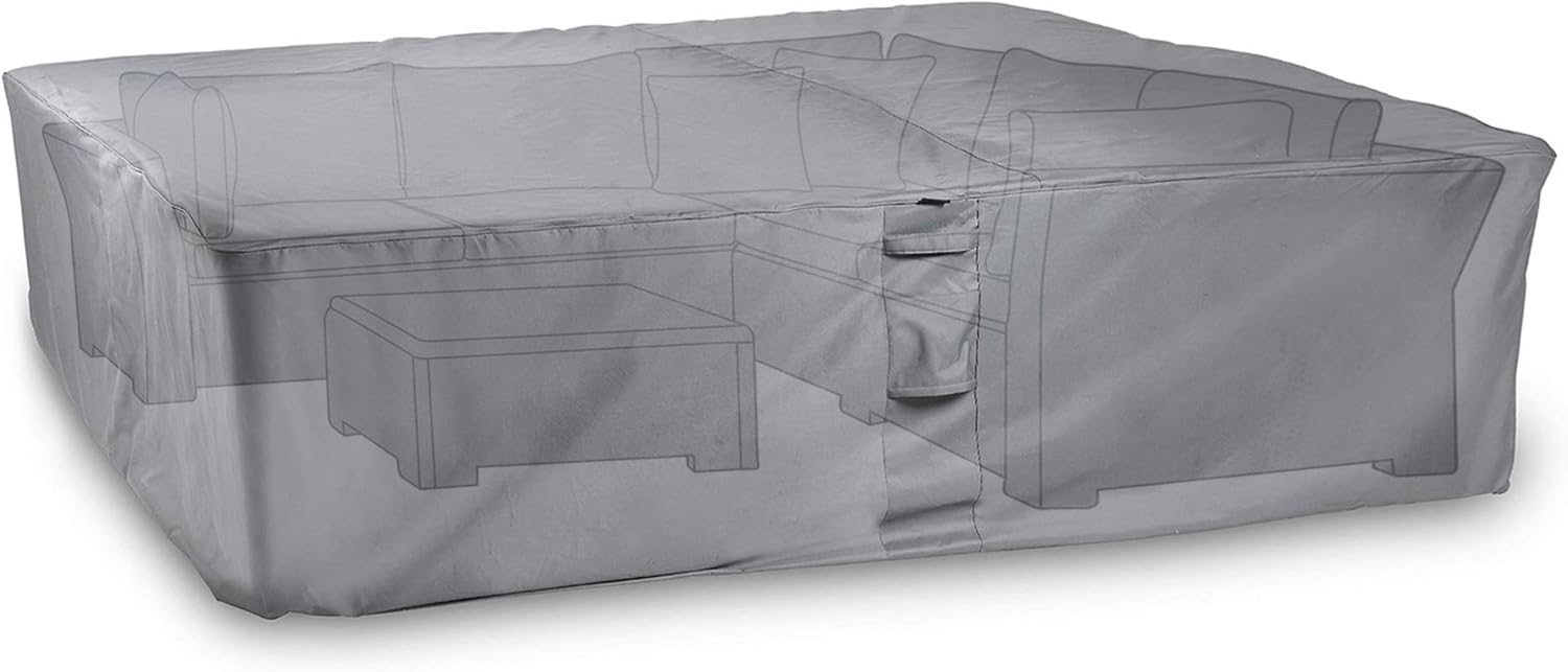 Vonhaus Waterproof Garden Furniture Set Cover The Storm Collection Premium Heavy Duty Breathable Fabric Protection For Patio Outdoor Furniture L250cm X D200cm X H85cm Slate Grey Amazon Co Uk Garden