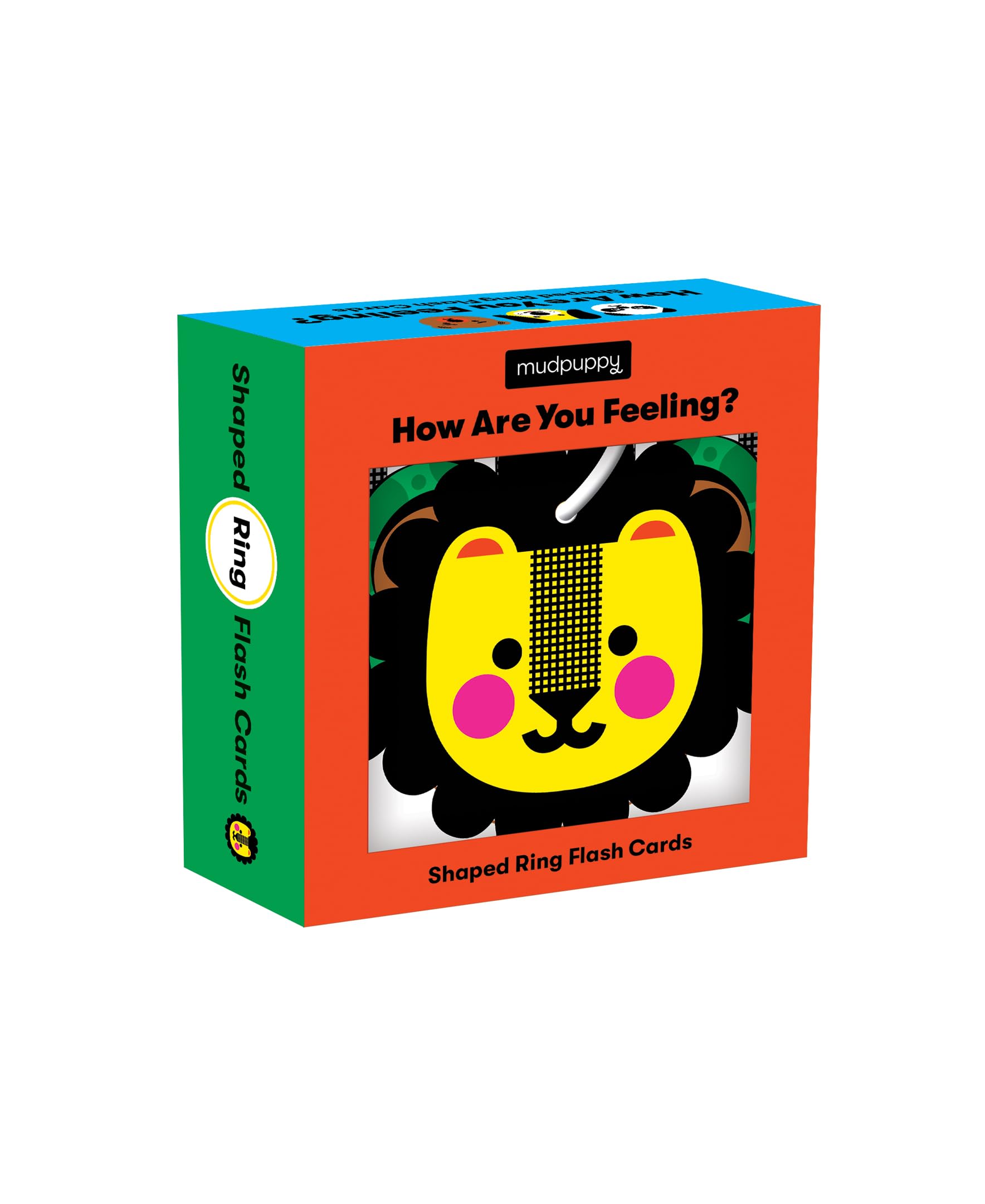 Mudpuppy How Are You Feeling? — Shaped Flashcards 10 Durable Double Sided Animal Emotion Cards And Reclosable Ring With Colorful Art For Ages 1+ Great For Preschool Or Travel For Teachers And Parents