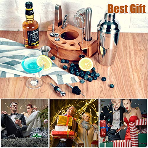 Cocktail Shaker Set,Esmula 750ML 12 Teiliges Edelstahl Barkeeper Kit Geschenk für Männer, Frauen, Freunde, Home Stylish… – Bild 8