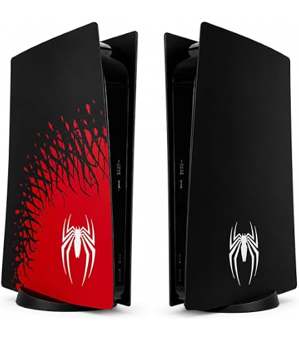 スパイダーマン ディスク版　プレイステーション5 カバー　ps5 Amazon.com: PS5 Plates Disc Edition, Spider Design Cover Plates