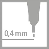 STABILO point 88 Fineliner Pack of 3 Blue 0.4 mm Metal Cased Tip view 7
