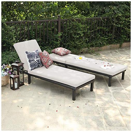 OAKVILLE FURNITURE 61702 Patio Outdoor Adjustable Pool Chaise Lounge