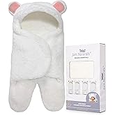 Jam Naturals- Baby Swaddle Blanket, Cute Bear Organic Receiving Swaddling Wrap, Newborn Baby Girl Soft Plush Registry Gift (Pink 0-3)