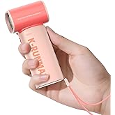 K-RUNMAN Portable Handheld Turbo Fan,100 Speeds Adjustable Mini Personal Fan, 4000mAh USB Rechargeable Battery Operated, LED Display,Gifts for Women Men Travel/Camping/Outdoor (Pink)