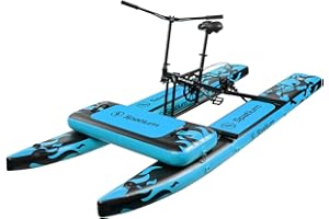 Spatium SUP Water Bikes, Inflatable Pedal Boat,Inflatable Fishing Boat Pedal Kayak Release Your Hand end Enjoy Fun Water and 