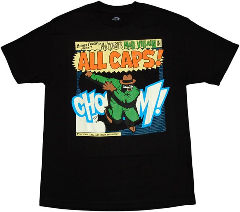 Stones Throw: Madvillian All Caps Shirt - Black