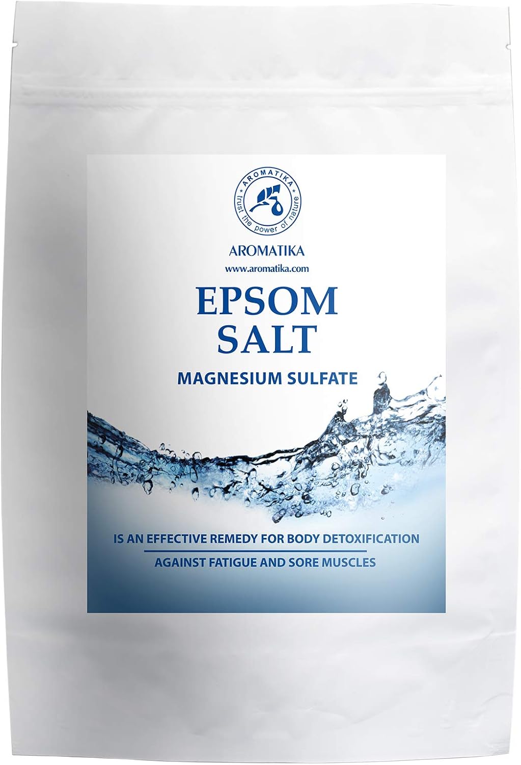 AROMATIKA Epsom Bath Salt Set of 3 (3 x 1kg), 100% Pure Magnesium Sulphate Crystals