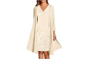 Gamivast Chiffon Petite 2 Piece Dresses for Women Wedding Guest Dressy Casual Mother of The Bride Dress Maxi Summer Dresses