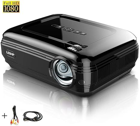 Proyector Full HD 1080P, LESHP Proyectores 3200 Lúmenes Portátil ...