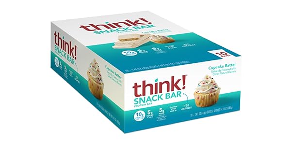 THINK! PROTEIN BARS WITH CHICORY ROOT FOR FIBER,...