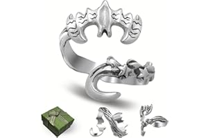 ⅠCROCHET Adjustable Crochet Yarn Tension Ring for Crocheting, Crochet Knitting Rings for Tension, Crochet Accessories Christmas Gifts for Your Family and Friends (Bat)