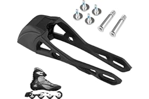 AMAGOGO Universal Inline Roller, Skating Safety Brake Pad, Skate Brake Stopper, Roller Skate Brakes Block Pad, Plastic Non-Slip Inline Skate Roller Brakes Block Pad Skating Safety Brakes, Black