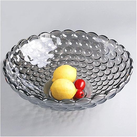 Lihua Creative Crystal Fruit Bowl Carved Glass Fruit Plate Gift
