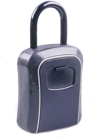 Caja de cerradura con llave, [Versión actualizada] [Montado en la pared] Caja de cerradura de almacenamiento