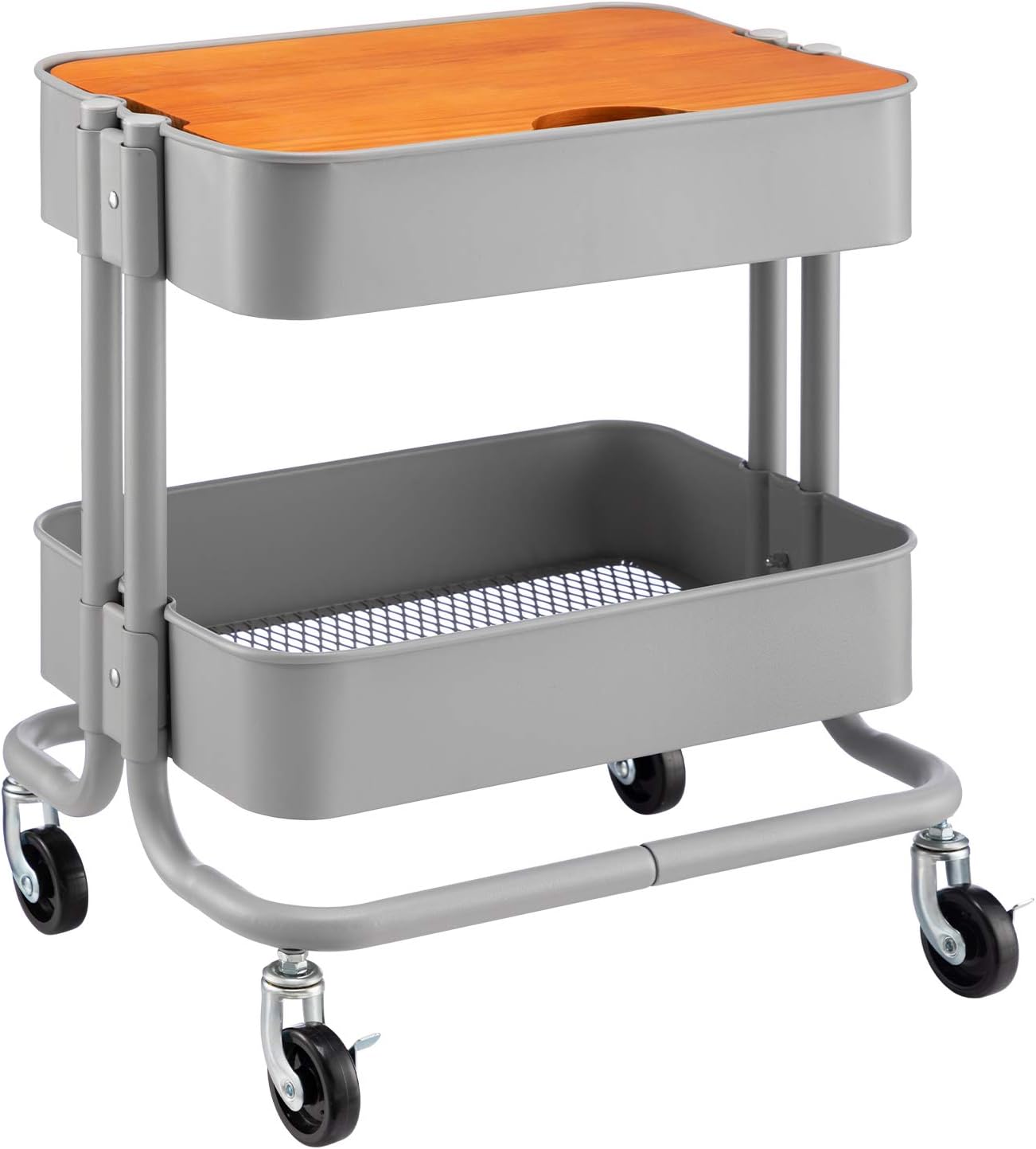 MATICO 2 Tier Metal Detachable Storage Side Table with