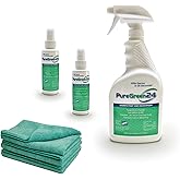 PURE GREEN 24 Starter pack Safe & Effective Disinfectant Kills Deadly Germs including RSV COVID-19 Norovirus MRSA Staph flu Contains no toxic chemicals odorless (1 32 & 2 4oz sprays 3 XL MFC’s)