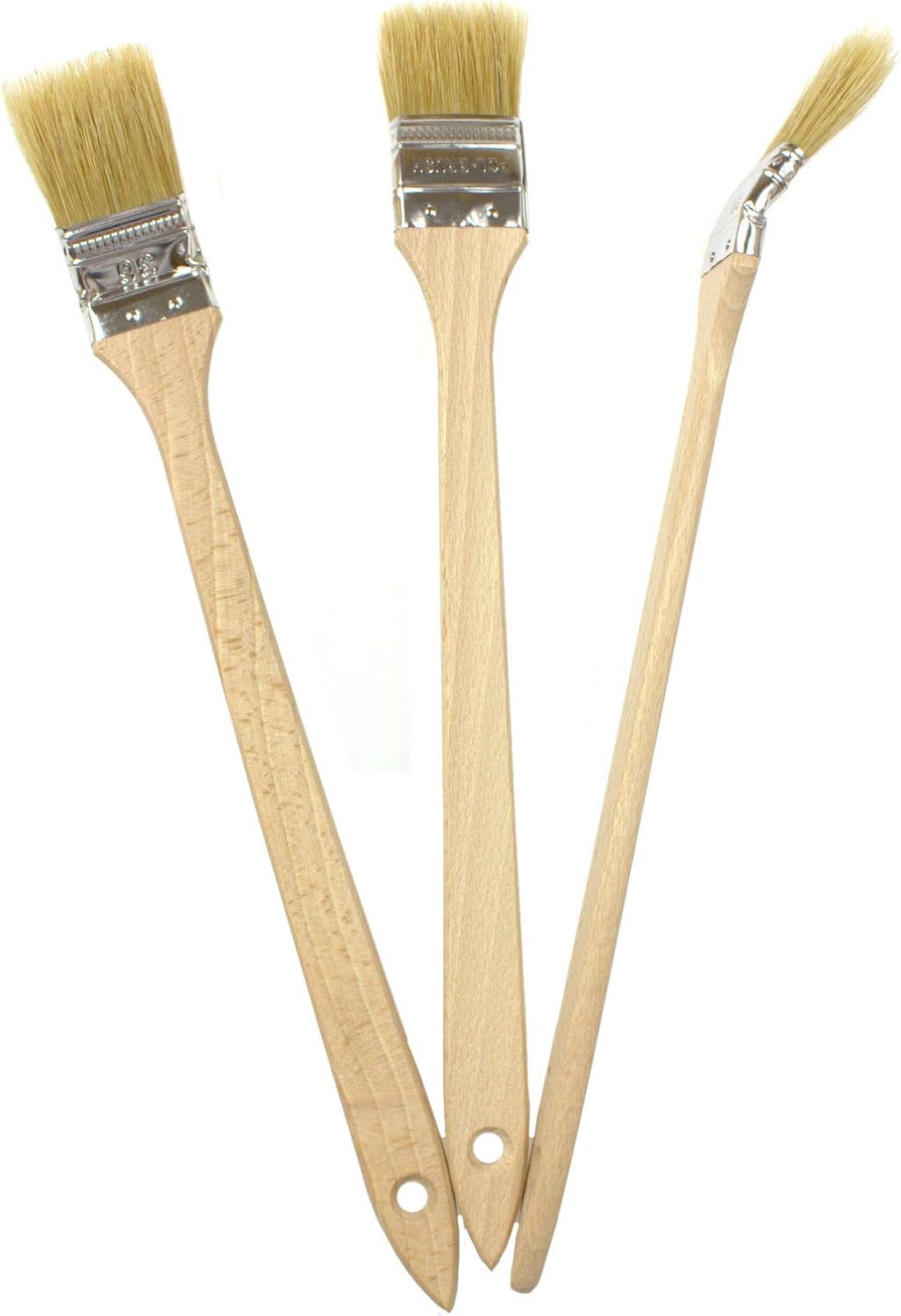 EFO Angled Paint Brush Set 3 pcs 36 mm (1,41"), White, 3 x 36 mm