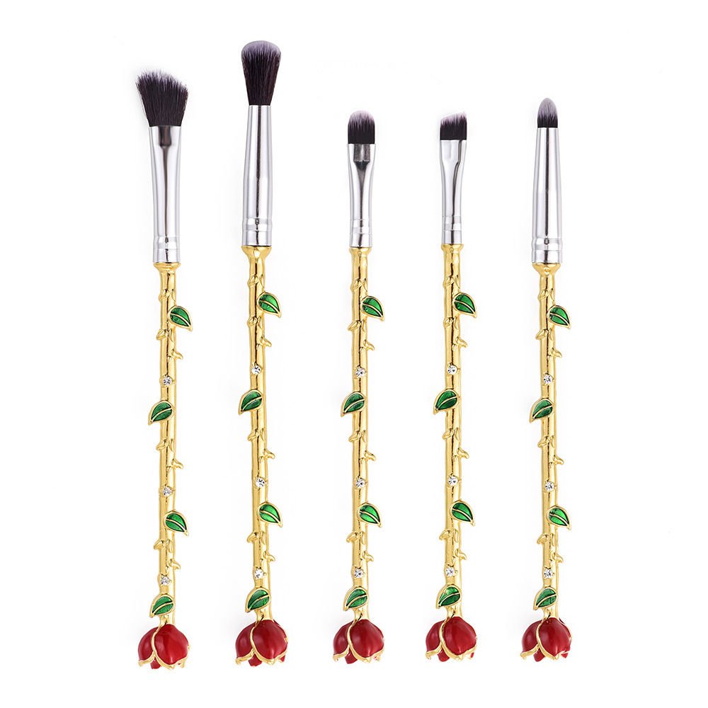 Best Metal Rose 11 Piece Makeup Brush Set