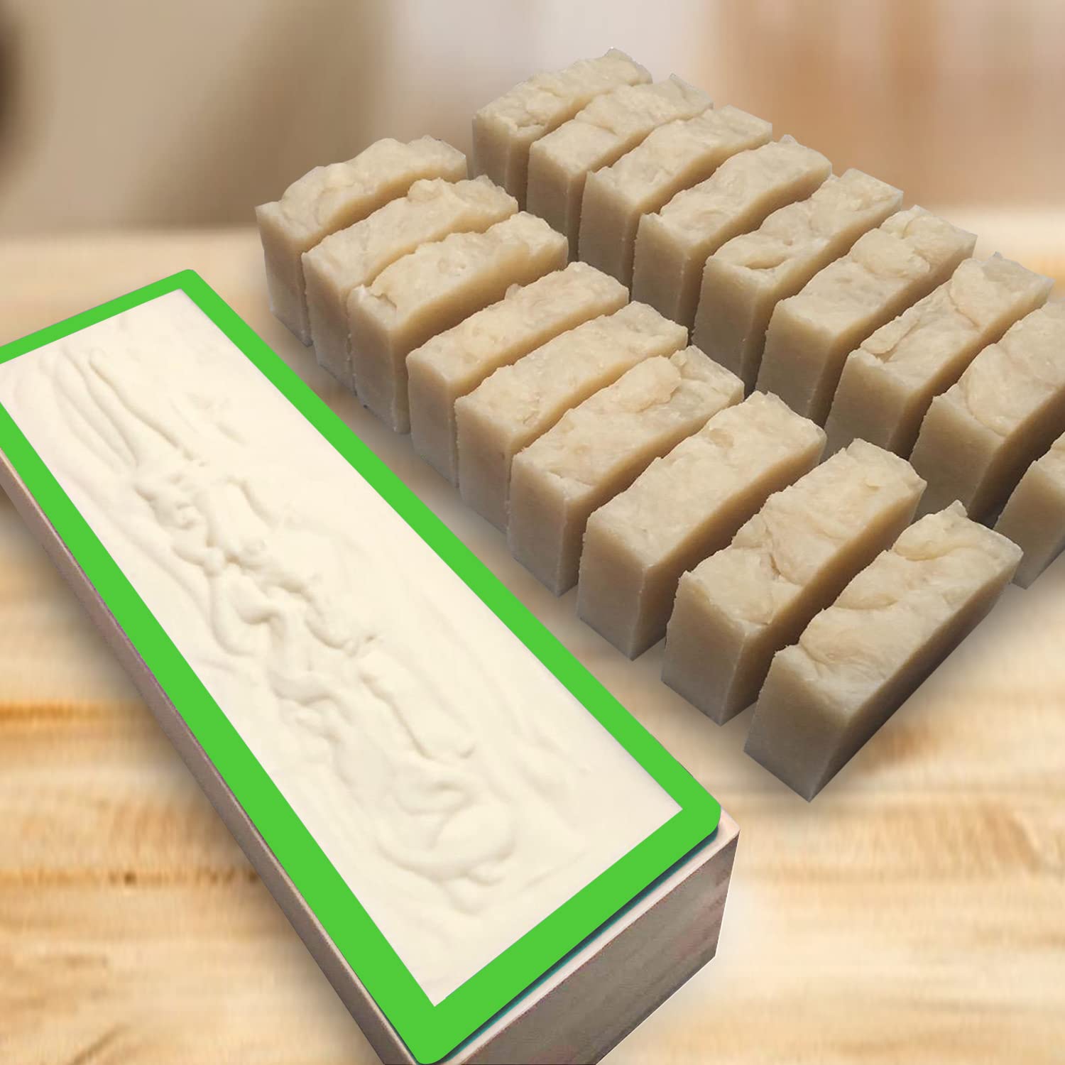 Soap Loaf Box, 42 oz Soap Box for Soap Making with Wooden Boxes, Set of 4, Soap Bar Box Can Be Used for Homemade Soap Produce, Soap Making, Ideal Size and Large Capacity, by GNIEMCKIN