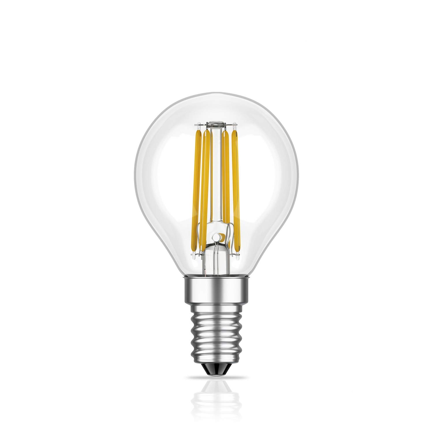 ledscom.de E14 LED Bulb, G45, Warm White (2700 K), 4,5 W, 542lm, 3-Level dimmer — image 1