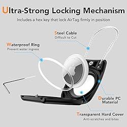 HATALKIN for Air tag Holder for Air tag Keychain
