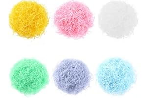 FUSHENMU Easter Grass Craft Shredded Tissue Raffia Paper Grass Shred Paper for Easter Basket Filler Gift Wrapping Supply