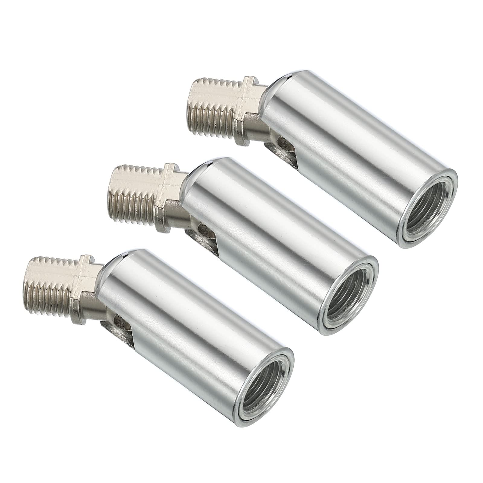 PATIKIL Sloped Ceiling Light Adapter, 3 Pack 180 Degree M10 Thread Chandeliers Ceiling Pendant Lighting Adapter for Angle or Irregular Ceiling, Chrome — image 1