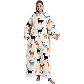 Adults Thick Wearable Blanket Hoodie, Oversized Warm Blanket Sweatshirt Birthday Christmas Mother’s Day Gifts