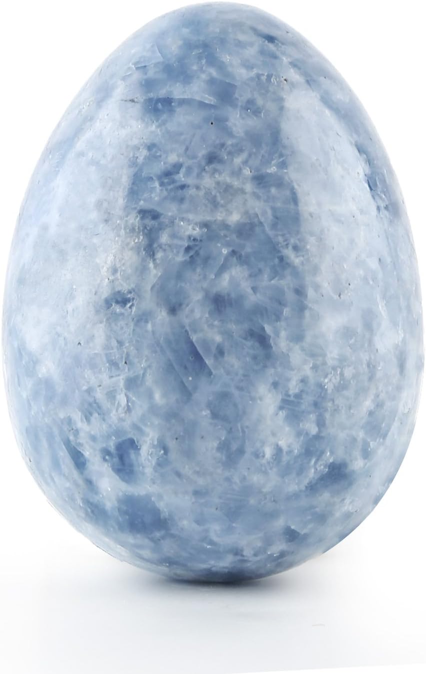 Crystal Allies Gallery: Blue Calcite Crystal Egg - 1/2lb to 1lb