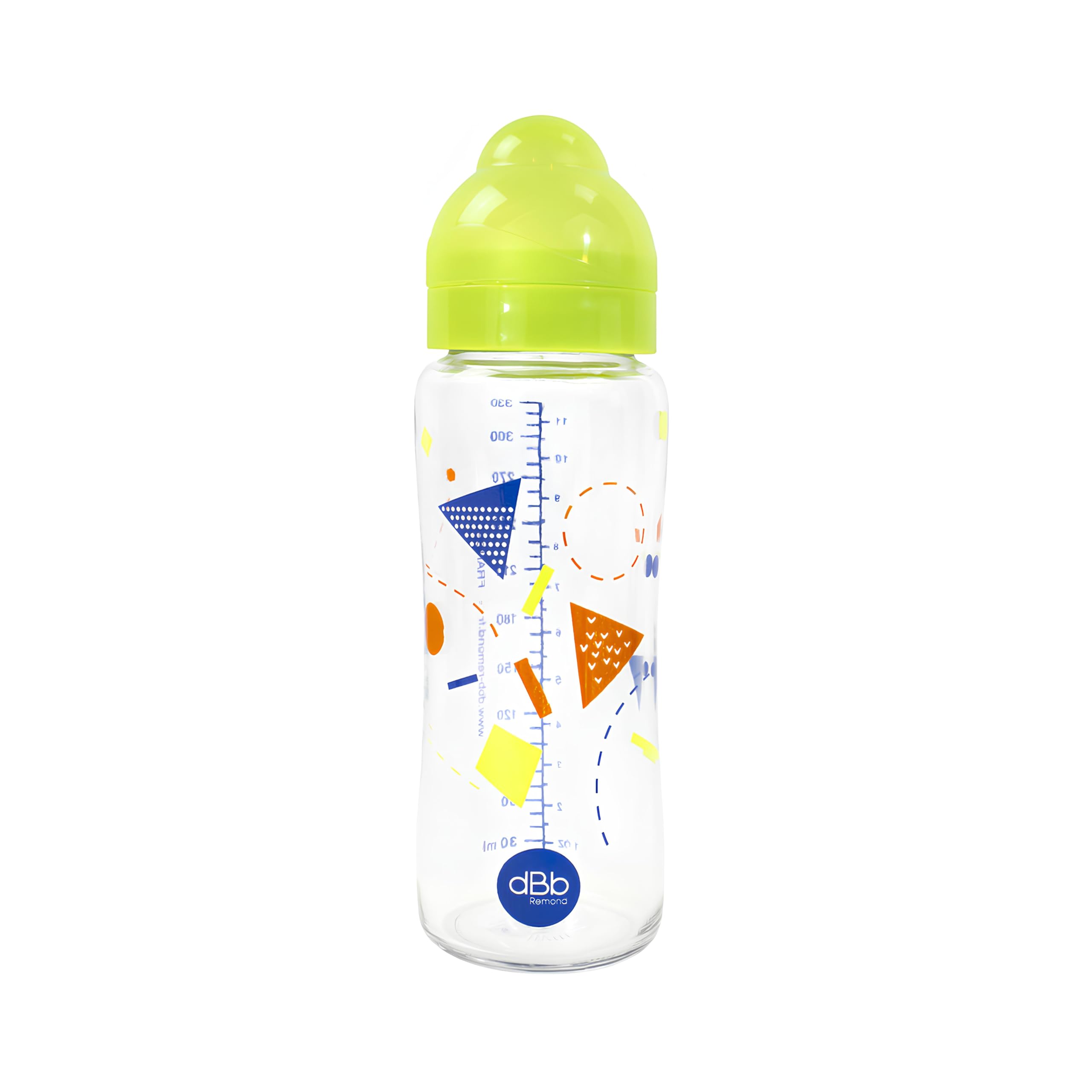 dBb Remond Geometry Bottle in Box, 11 oz, Translucent Green